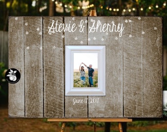 Wedding Guest Book, Guest Book Alternative, Rustic Wedding Guest Book, Guest Book Frame, Guest Book Wedding, 20x30 The Sugared Plums Frames