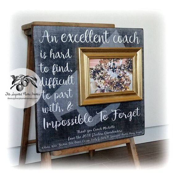 Cheer Coach Gift Frame Image 0