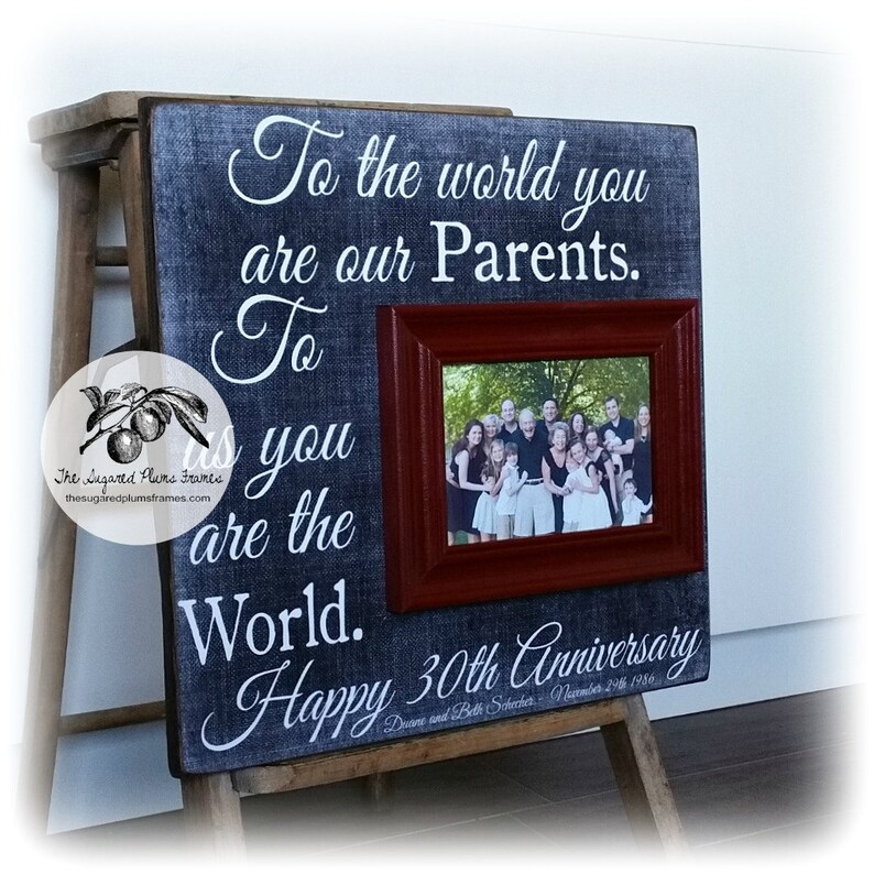 Parents Anniversary Gift 30th Anniversary Gifts 50th Etsy