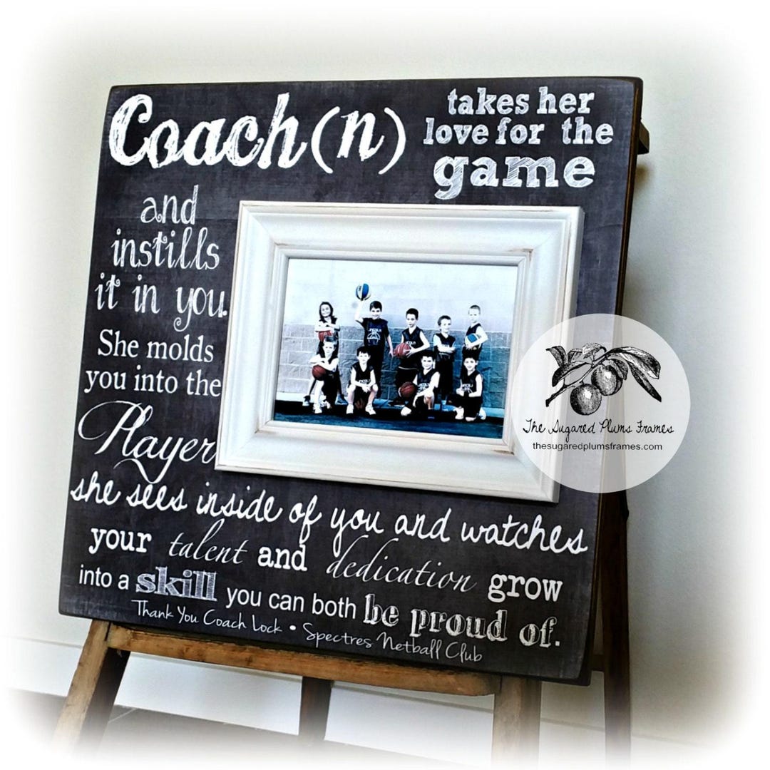 Custom Coach Thank You Gift: Team Photo Frame (16x16) - Etsy