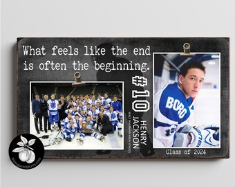 Personalized Senior Night HOCKEY Picture Frame, Sports Team Gift, Custom Gifts for Graduating Senior, Graduation Gift Ideas