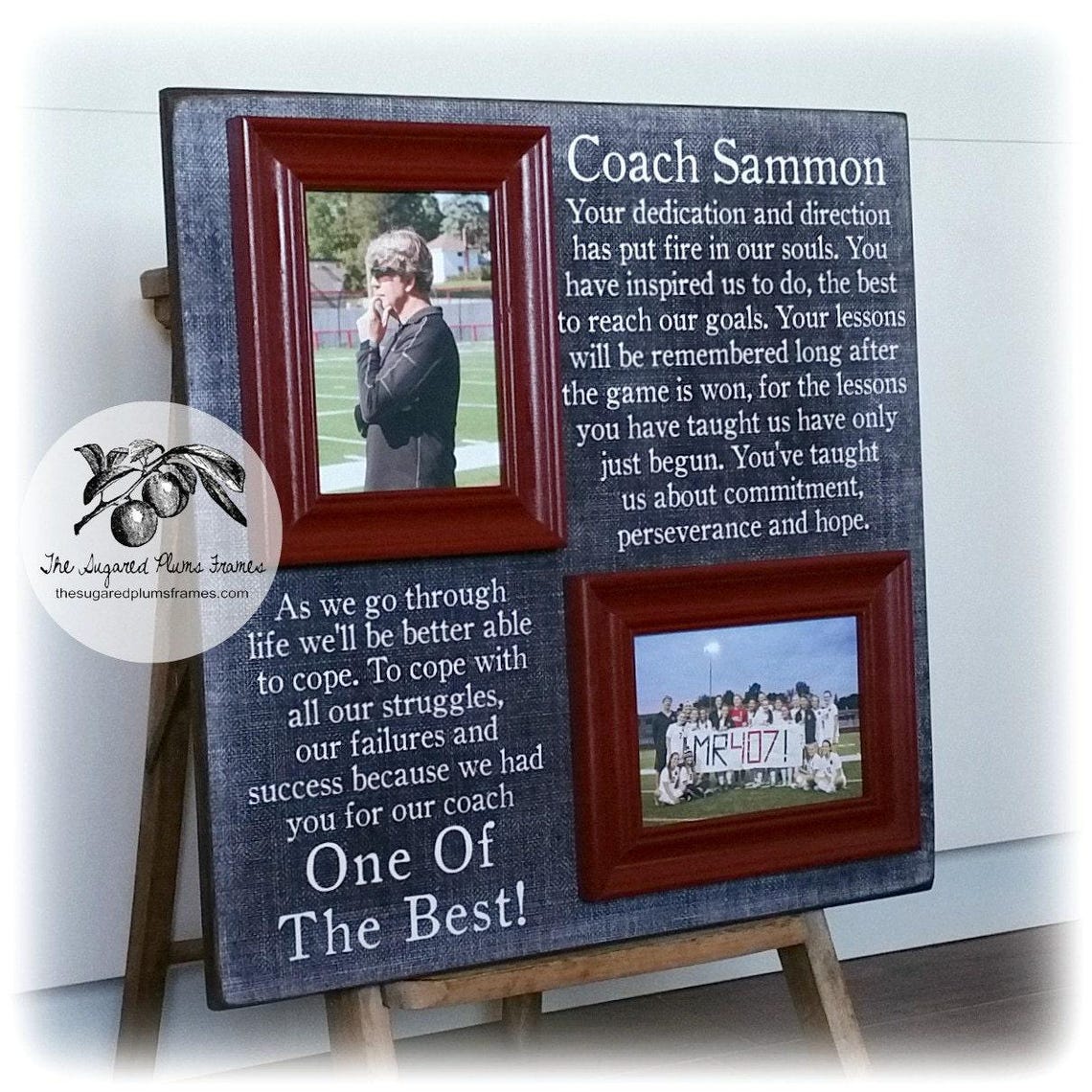 Coaches Gift, Coach Thank You, Frame, Soccer Coach, Baseball Coach ...