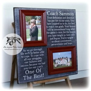 Coaches Gift, Coach Thank You, Frame, Soccer Coach, Baseball Coach, Football Coach, Basketball Coach, Cheer Coach, Gymnastics Coach, 20x20