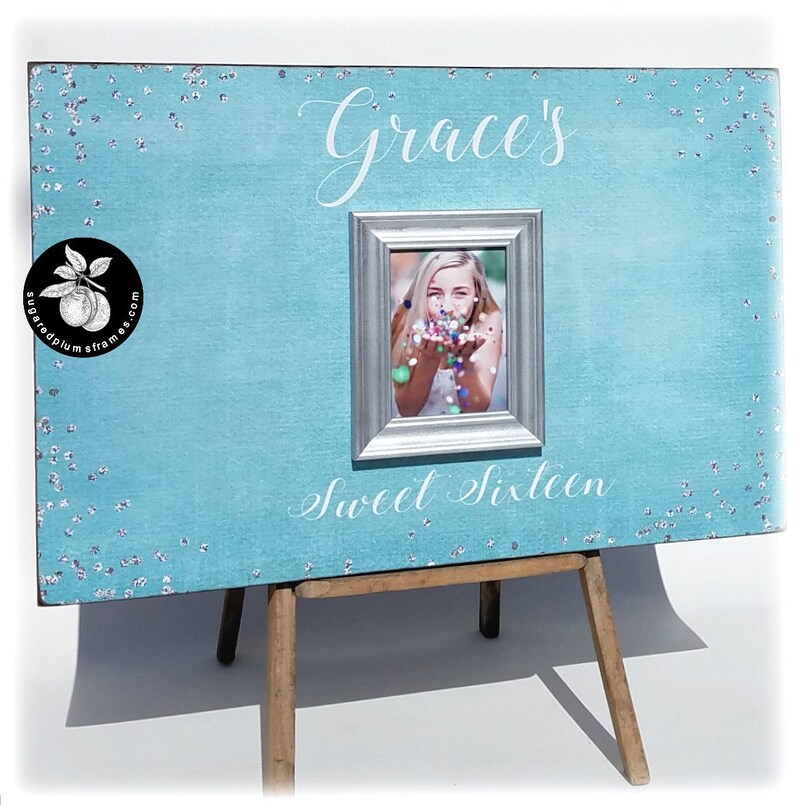 Sweet 16 Decoration Guest Book Alternative Tiffany And Co Etsy