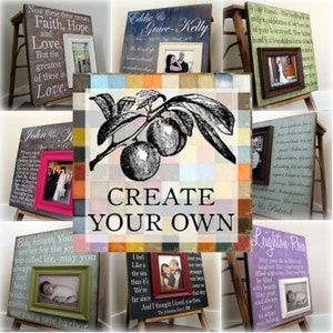 CREATE  YOUR OWN 20&quot;x30&quot; with a 5&quot;x7&quot; mounted frame Custom Photo Art Plaque