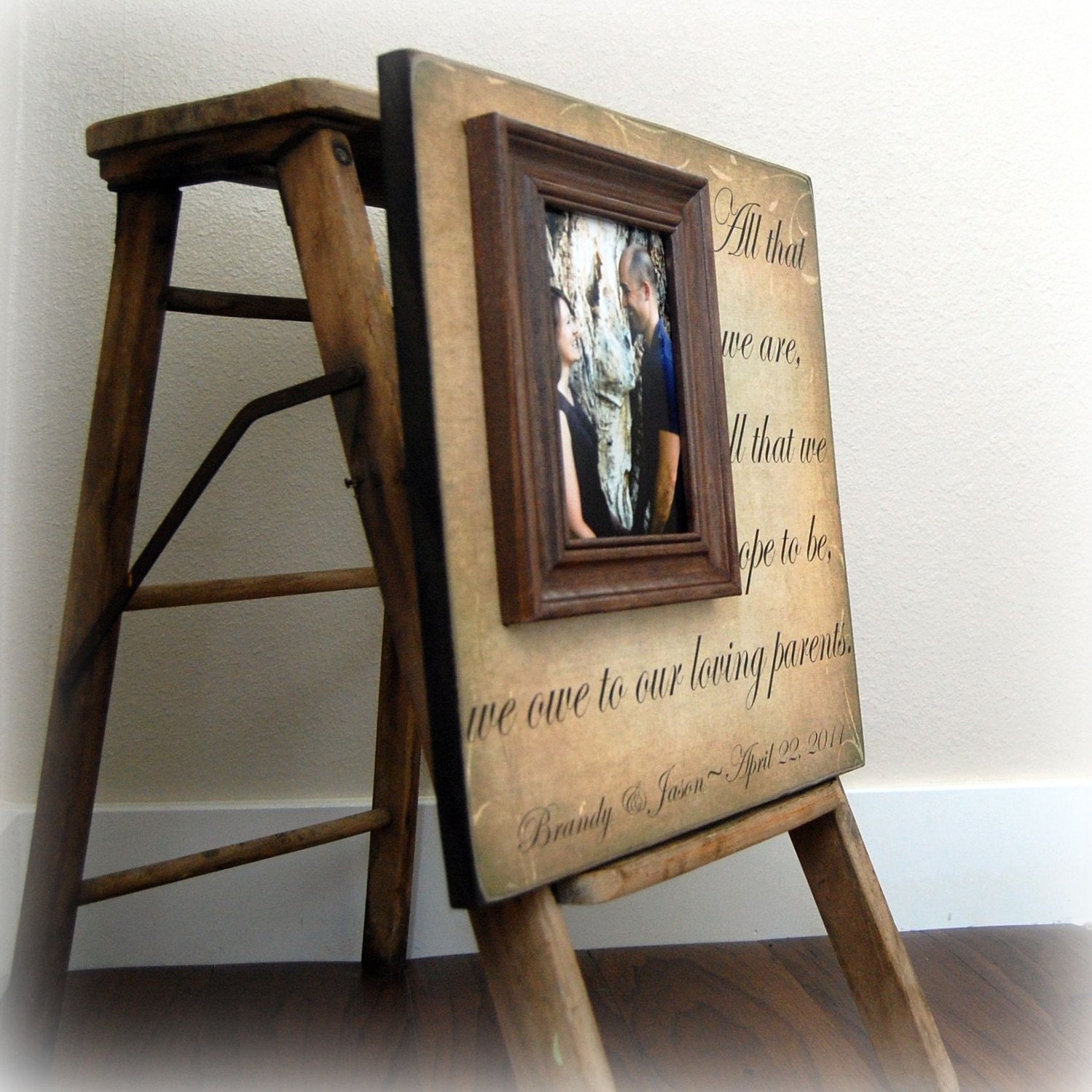 Custom Wedding Box, Guest Book Alternative, Personalized Wooden Box