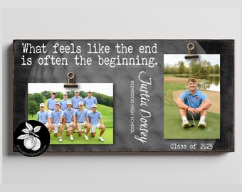 Personalized Senior Night GOLF Picture Frame, Sports Team Gift, Custom Gifts for Graduating Senior, Graduation Gift Ideas