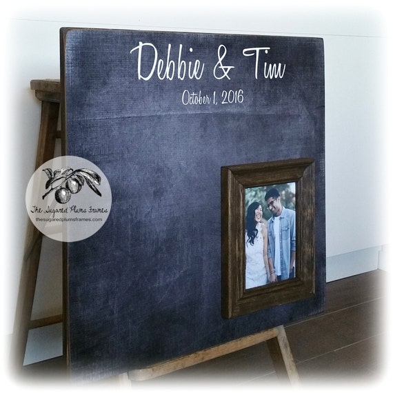 Wedding Guest Book Alternative Picture Frame Unique Sign In 20x20 The Sugared Plums Frames