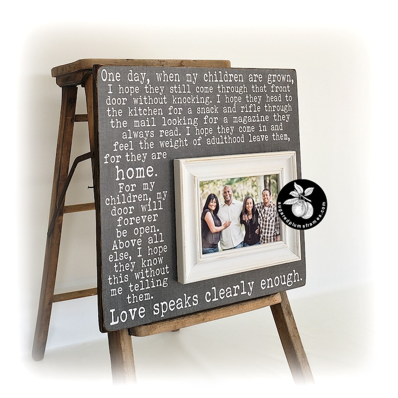 One Day When My Children Are Grown Sign, Picture Frame