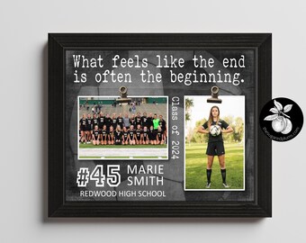 Personalized Senior Night Soccer Picture Frame, Sports Team Gift, Custom Gifts for Graduating Senior, Graduation Gift Ideas 11x14