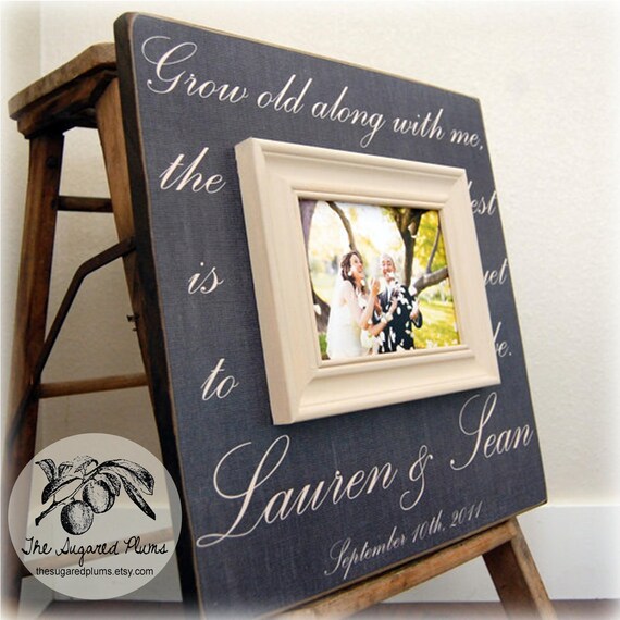 Wedding Sign Picture Frame Custom Wedding Gift 16x16 GROW Etsy