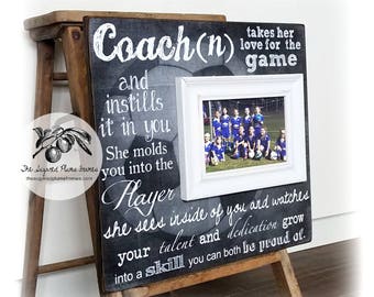 Coach Gift, Soccer Coach Gift, Coach Thank You Gift, Coach Frame, Baseball Coach, Basketball Coach, 16x16 The Sugared Plums Frames