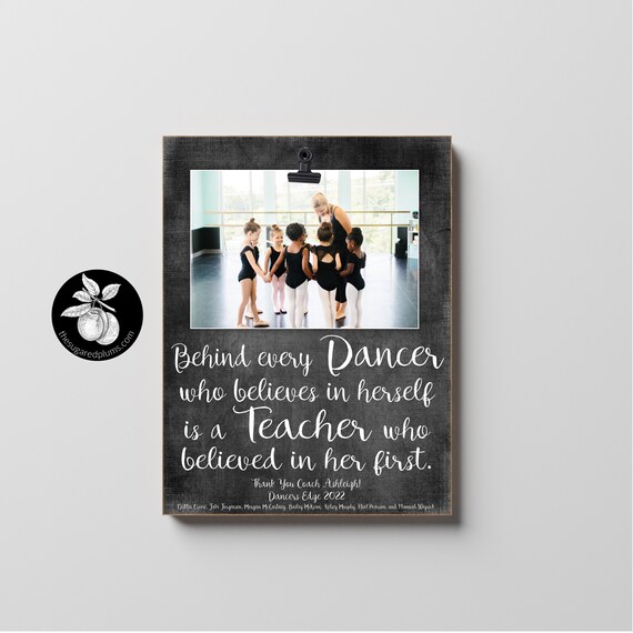 Personalized Dance Teacher Gifts Frame Dance Recital Gift - Etsy