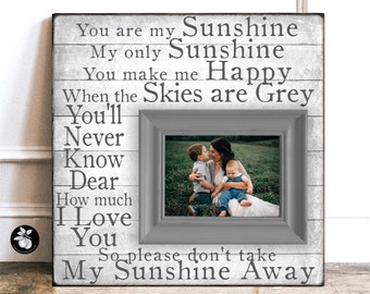 You Are My Sunshine Picture Frame, Mother's Day Gift for Mom, Christmas Gifts for Grandma Will You Be My Flower Girl 16x16 The Sugared Plums