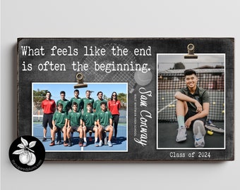 Personalized Senior Night TENNIS Player Picture Frame, Sports Team Gift, Custom Gifts for Graduating Senior, Graduation Gift Ideas