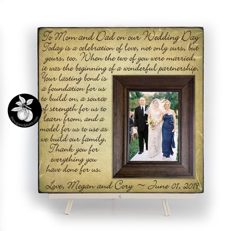 Parents Wedding Gift Parents of the Groom Father of the Etsy