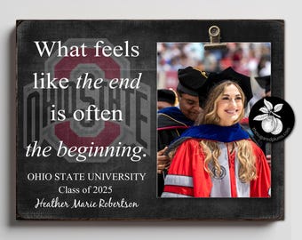 Ohio State Universität, personalisiertes College-Abschluss-Geschenk, kundenspezifischer Bilderrahmen, einzigartiges Geschenk für College-Graduatin, coole Abschluss-Idee