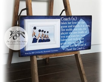 Cheer Coach Gift, Dance Team Coach, Personalized Picture Frame, 8x20 The Sugared Plums Frames