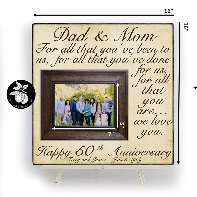 50Th Wedding Anniversary Gifts Australia : Personalised 50th Wedding Anniversary Gifts, Clock ... : Celebrate the big 50th wedding anniversary with gold that symbolises prosperity, strength, and wisdom.