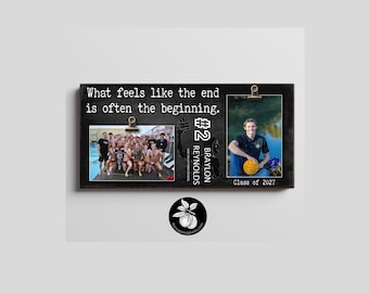 Men's Water Polo Senior Gift Personalized Picture Frame, Graduation Gift for Water Polo Player, Senior Night Keepsake The Sugared Plums 8x16