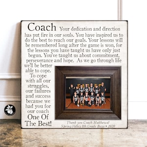 Basketball Coach Gift, Personalized Basketball Decor, Coach Thank You Gift, Soccer Coach Gift, Football Coach Gift Baseball Coach Gift 16x16