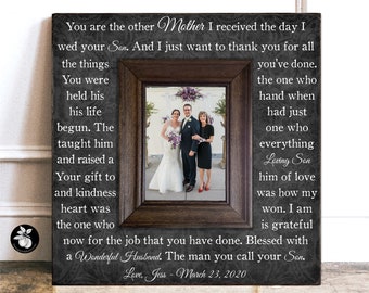 Mother of the Groom Gift, Mother of the Groom Frame Mother of the Groom Wedding Frame Mother in law wedding gift Parents of the groom