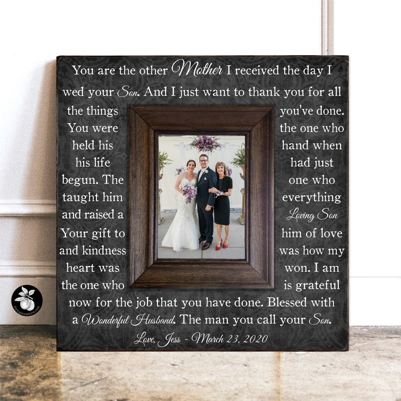 Mother of the Groom Gift, Mother of the Groom Frame Mother of the Groom Wedding Frame Mother in law wedding gift Parents of the groom image 1
