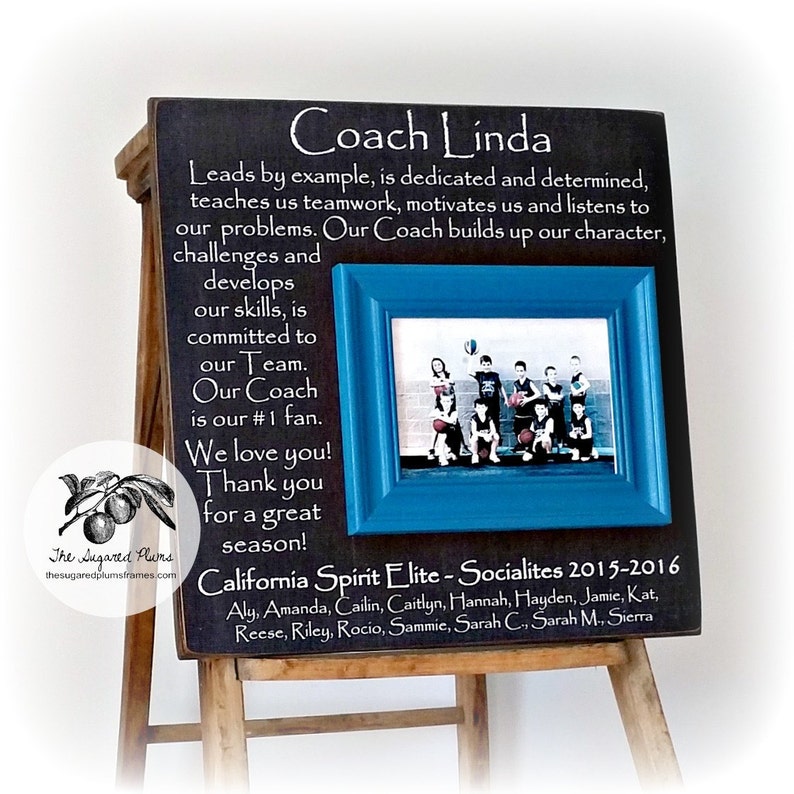 Coach Gift Frame Thank You Soccer Sports Image 0