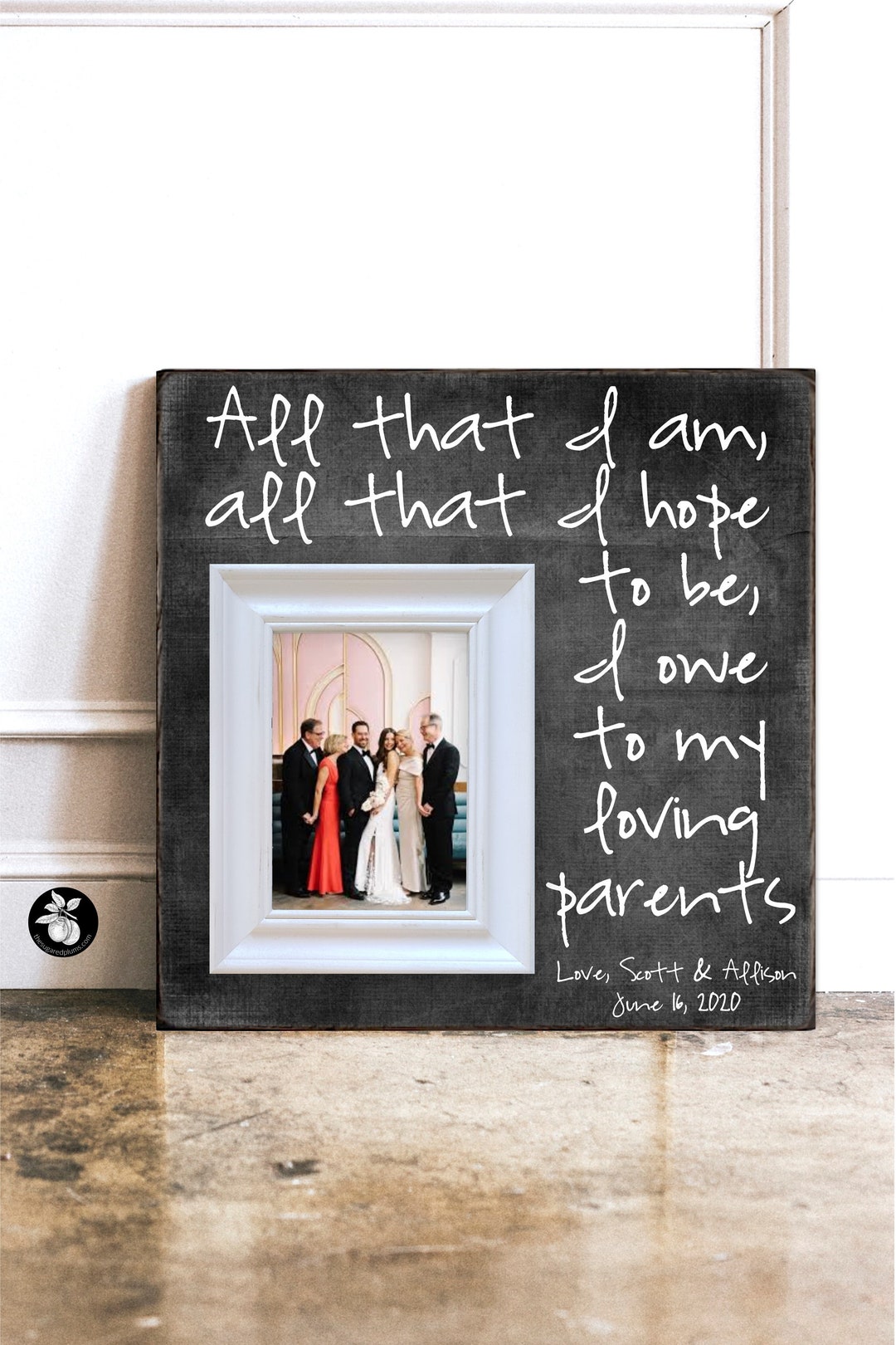 Personalized Parents Wedding Gift, Mother of the Bride Gift, Father of ...
