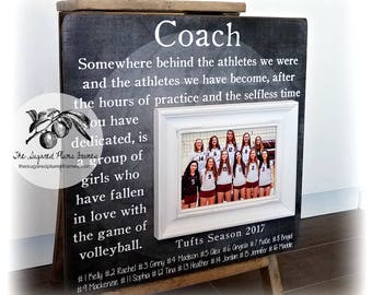 Volleyball Coach Gift, Volleyball Gifts, Coach Thank You Gift, Volleyball Senior Gifts, Coach Frame, 16x16 The Sugared Plums Frames