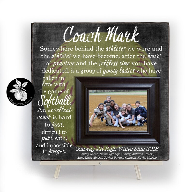 Softball Coach Gift Coach Appreciation Gift Softball Team Etsy