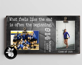 Personalized Senior Night VOLLEYBALL Picture Frame, Sports Team Gift, Custom Gifts for Graduating Senior, Graduation Gift Ideas What Feels