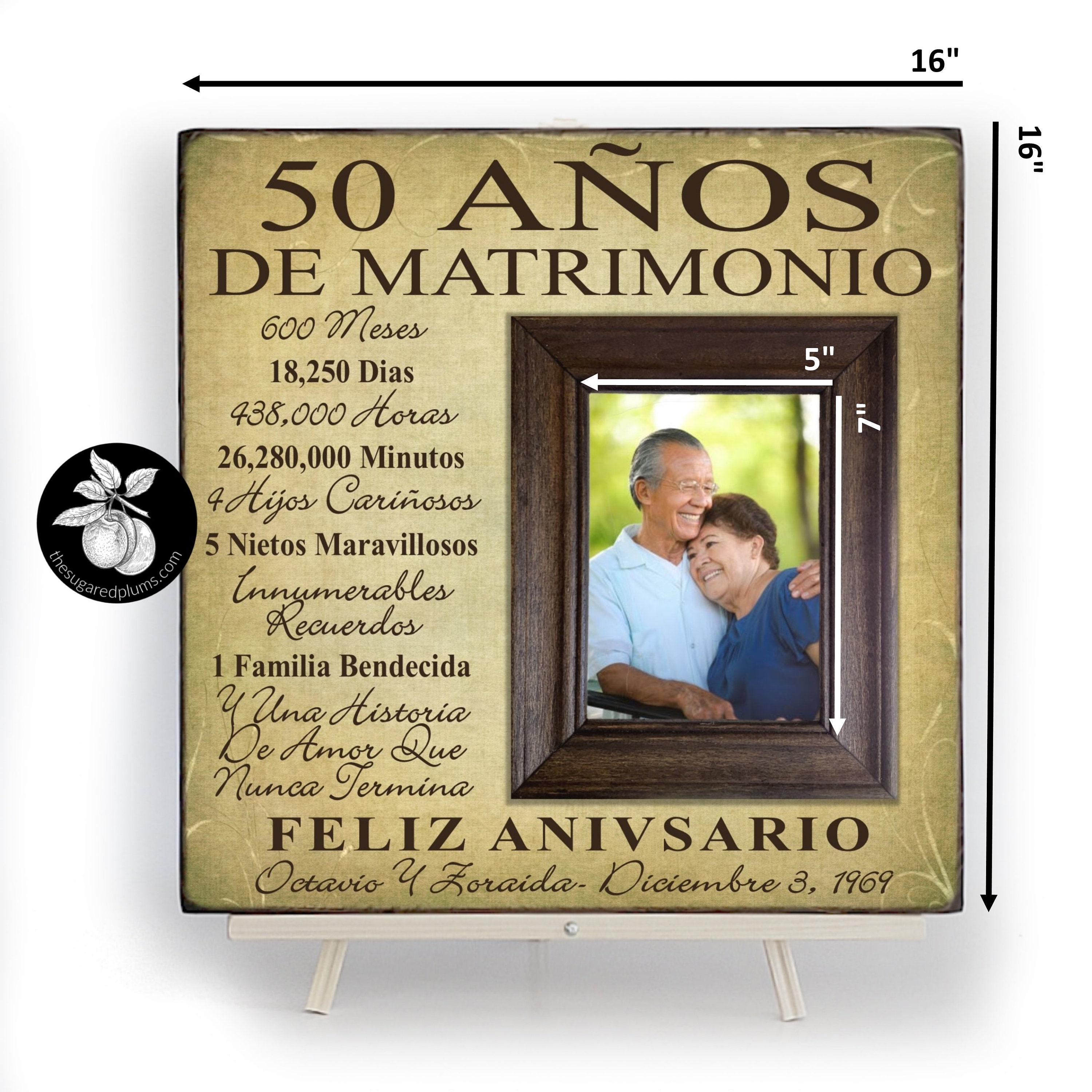 Siempre Mi Madre 8x10 Picture Frame with a Sentimental Quote In Spanish |  S200d3