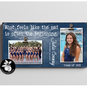 Personalisierter Senior Night SWIM TEAM Bilderrahmen, Sport-Team-Geschenk, individuelle Geschenke für bestandenen Senior, Abschlussgeschenkideen, was sich anfühlt