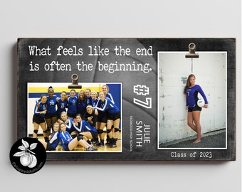 Personalized Senior Night VOLLEYBALL Picture Frame, Sports Team Gift, Custom Gifts for Graduating Senior, Graduation Gift Ideas