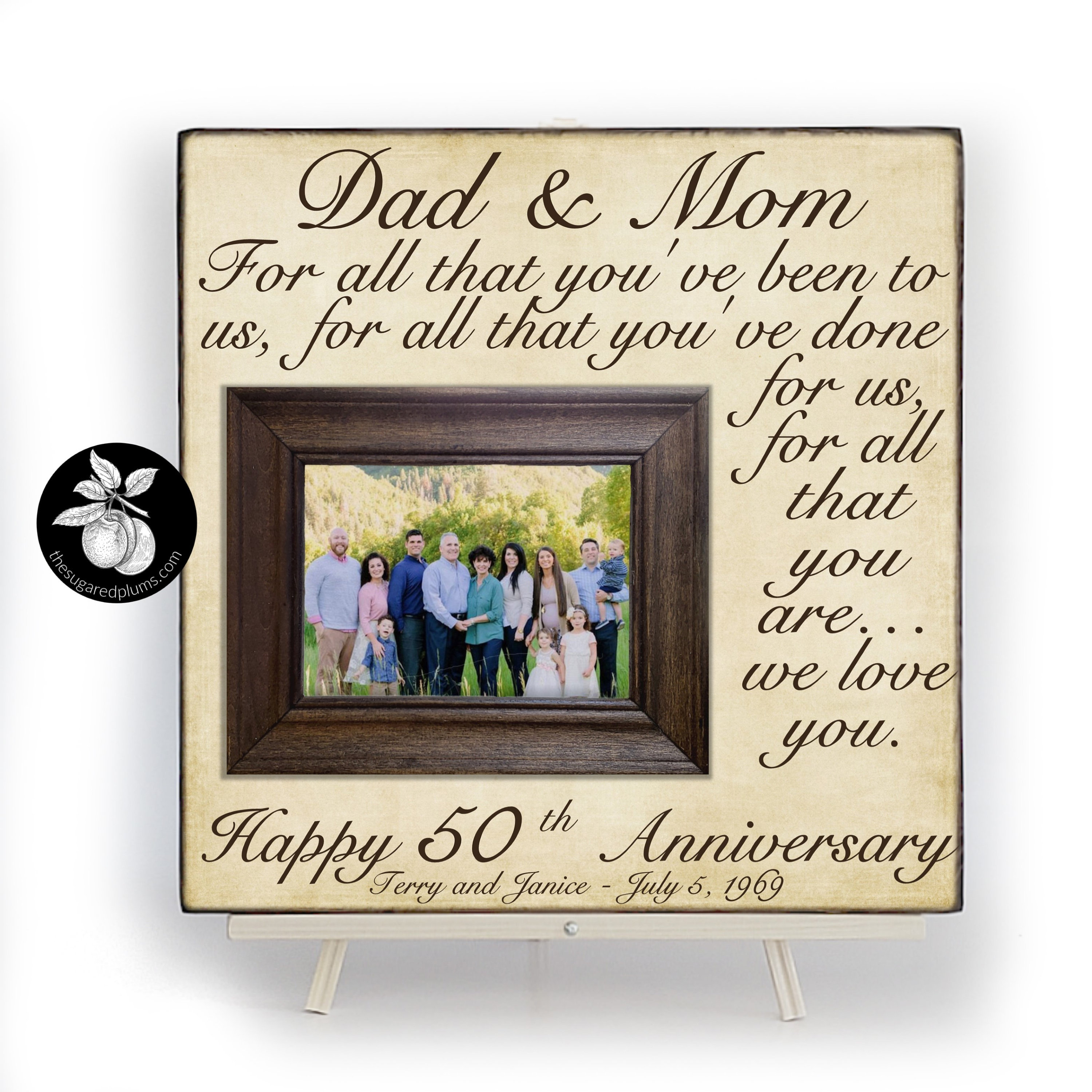 50th Anniversary Gifts 50th Wedding Anniversary Gifts Etsy