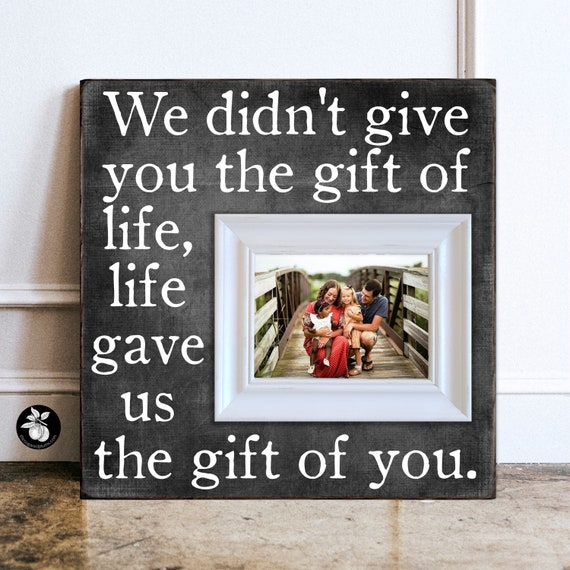 Personalized Adoption Frame: Gotcha Day Gift, New Parent Keepsake (16x16)
