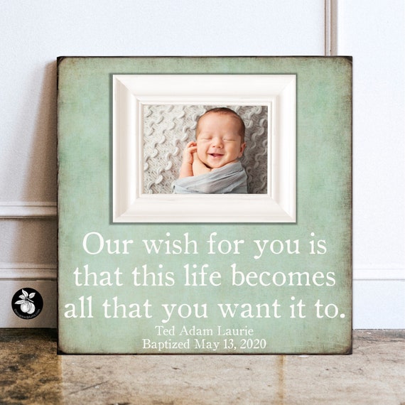 New Baby Gifts, Baby Boy Gift, Gifts for Newborn, 1st Birthday Gift, Godson  Gift, Gift for Nephew, Baby Frame, Personalised Keepsake Nursery 