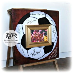 Regalo di ringraziamento per l&#39;allenatore, libro degli ospiti per il calcio, allenatore di calcio, allenatore di football, allenatore di baseball, allenatore di cheerleader, allenatore di ginnastica 16x16