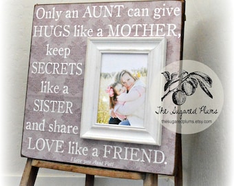 Aunt Christmas Gift Auntie Gift Aunt Gift Aunt BIRTHDAY Gift Personalized Picture Frame Aunt gift from Niece Auntie Gift from Nephew Aunt