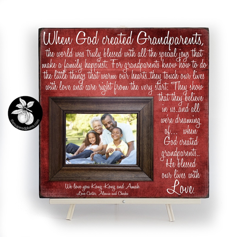 Unique Grandparent Gifts for Christmas Personalized