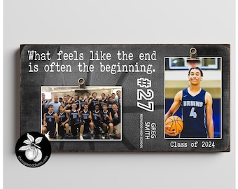 Personalized Senior Night BASKETBALL Picture Frame, Sports Team Gift, Custom Gifts for Graduating Senior, Graduation Gift Ideas, What Feels