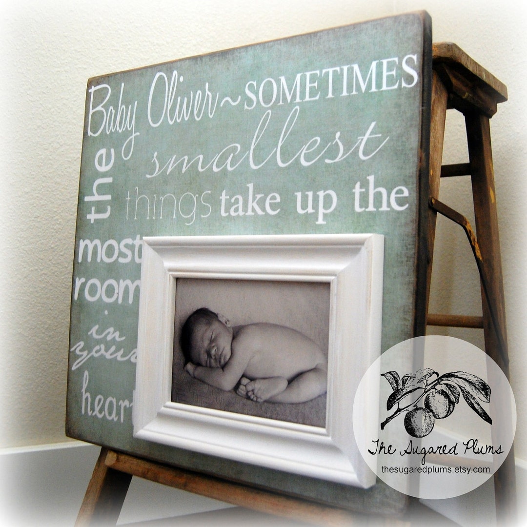 Personalized Baby Boy Picture Frame, Baby Gift, Personalized Baby