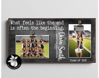 Personalized Cheerleader Graduation Frame Cheerleader Graduation Gift cheer girl graduation gift Cheerleader Team Picture cheer gifts 8x16