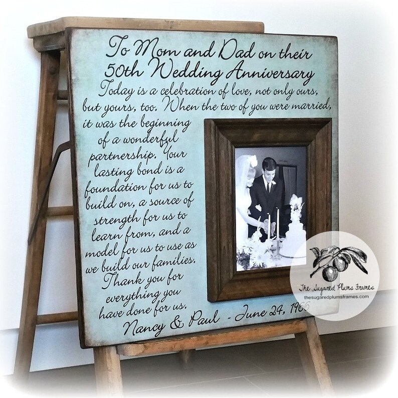 50th Anniversary Gift For Grandparents Golden Anniversary Etsy