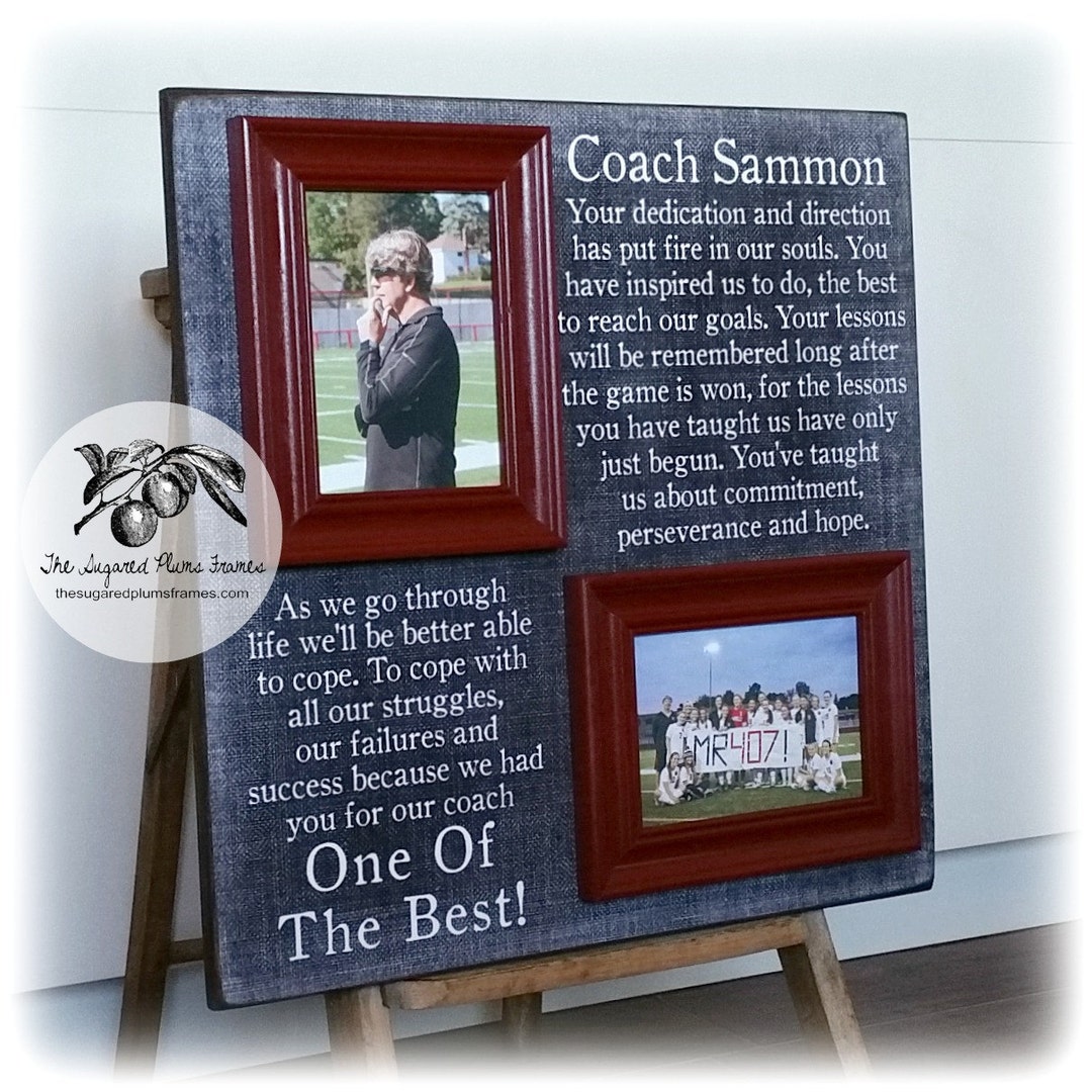 Coaches Gift, Coach Thank You, Frame, Soccer Coach, Baseball Coach ...