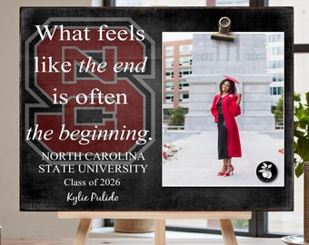 North Carolina State University, Personalized College Graduation Gift, Custom Picture Frame, Unique Gift for College Graduate