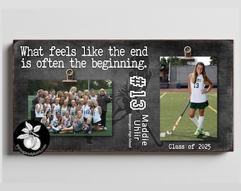 Personalized Senior Night FIELD HOCKEY Picture Frame, Sports Team Gift, Custom Gifts for Graduating Senior, Graduation Gift Ideas