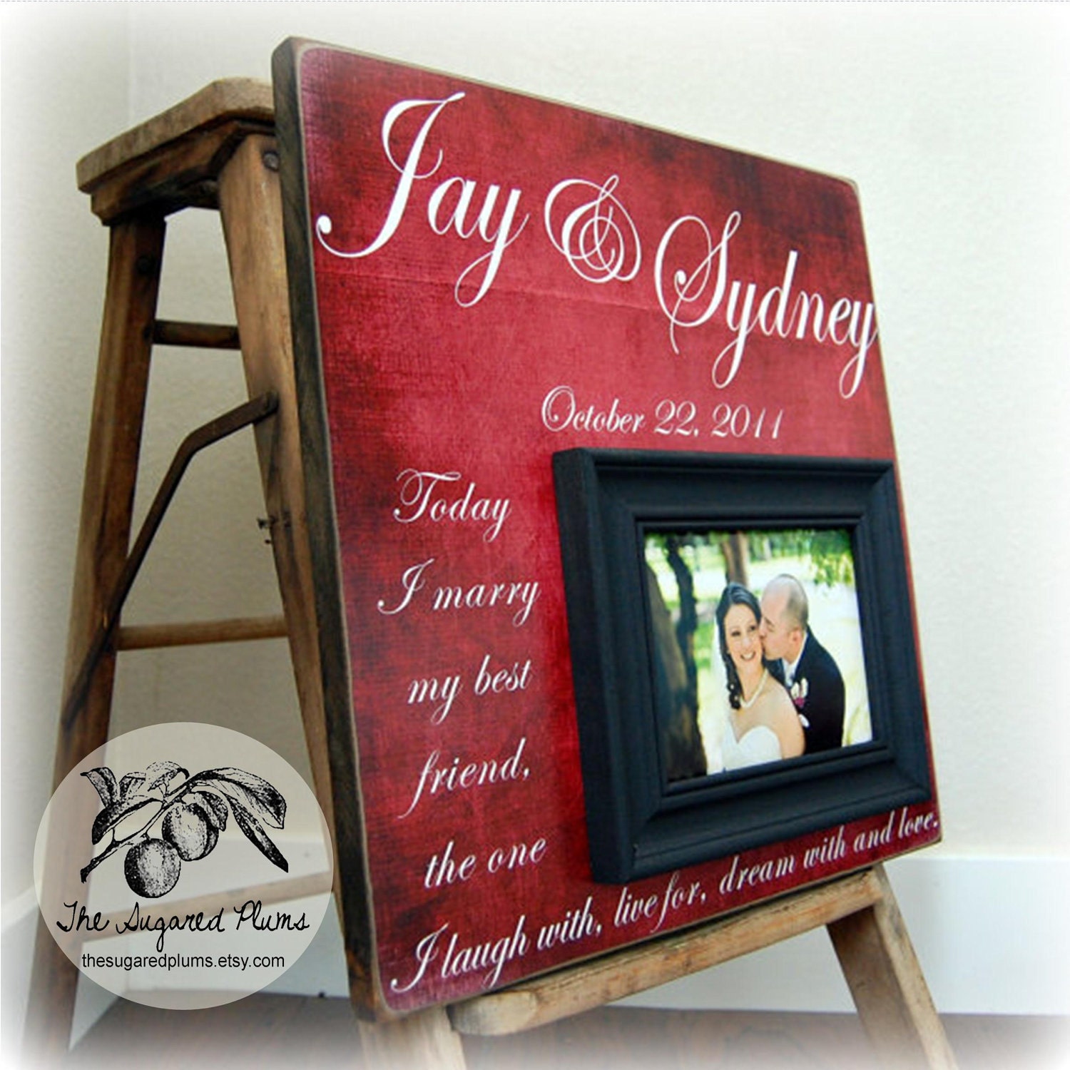 Personalized Wedding Gift Picture Frame Custom 16x16 MARRY MY Etsy