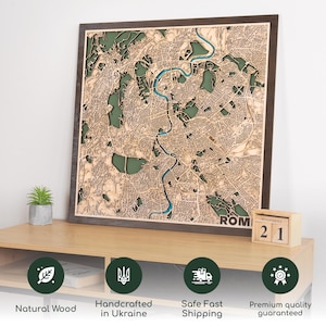 Carte en bois personnalisée découpée au laser avec n'importe quelle ville ou lac, décoration d'art murale en bois, cadeau de bureau, art de carte en bois personnalisé